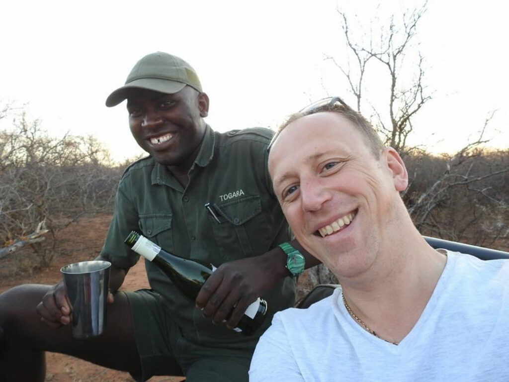Private Safari Guide TJ with his Guest